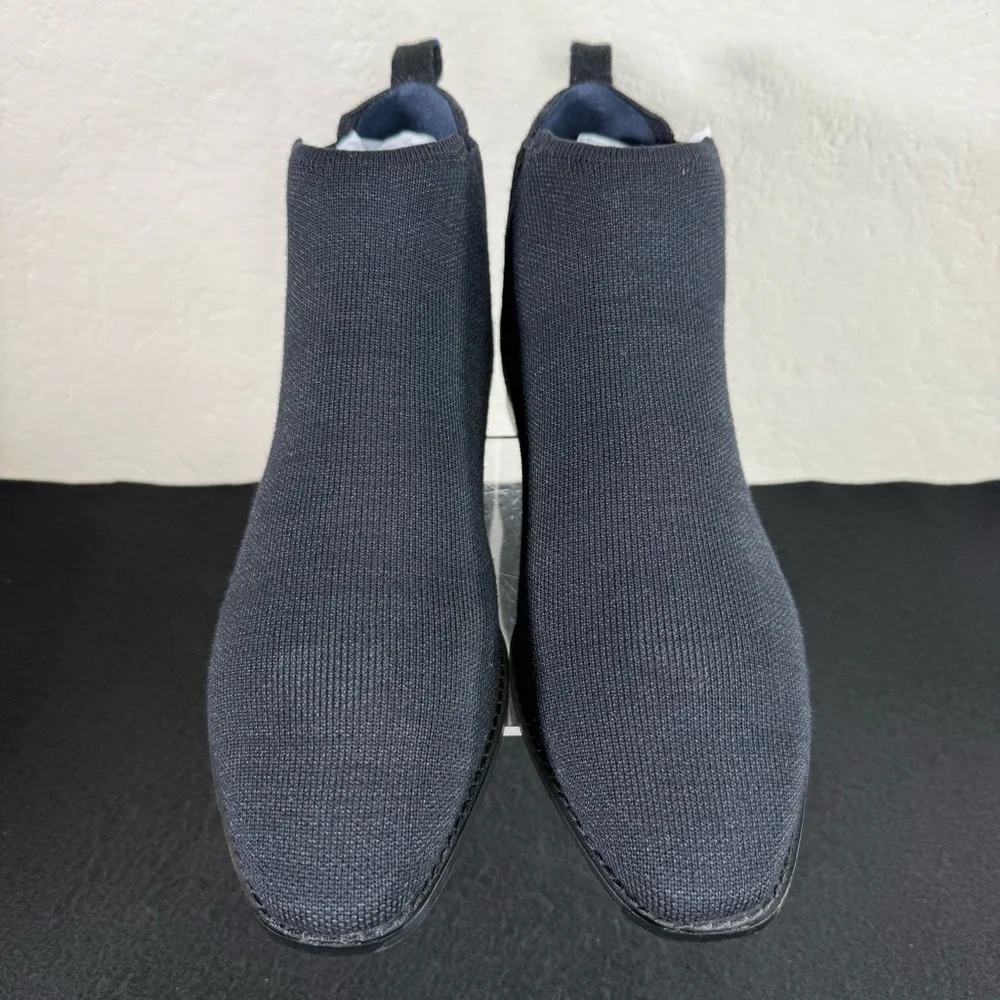 Rothy's The Merino Ankle Boot Black Merino Wool Pointed Toe Booties Size 10 EUC - Picture 4 of 14